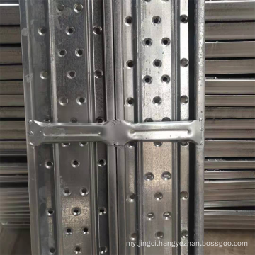 320mm Planks Building Access Galvanized Perforated Steel Plank Scaffolding Frame System decking board steel plank construction